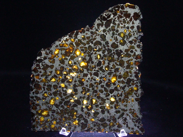 Brahin Pallasite MeteoriteSlice - 716.4 grams