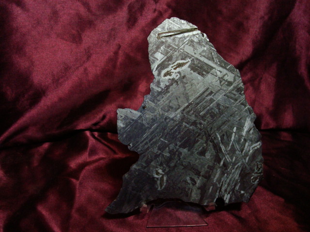 Brenham Siderite Meteorite Slice - 443.0 grams