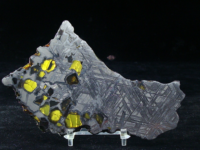 Glorieta Mountain Pallasite Meteorite Slice - 175.4 grams